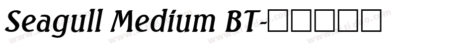 Seagull Medium BT字体转换